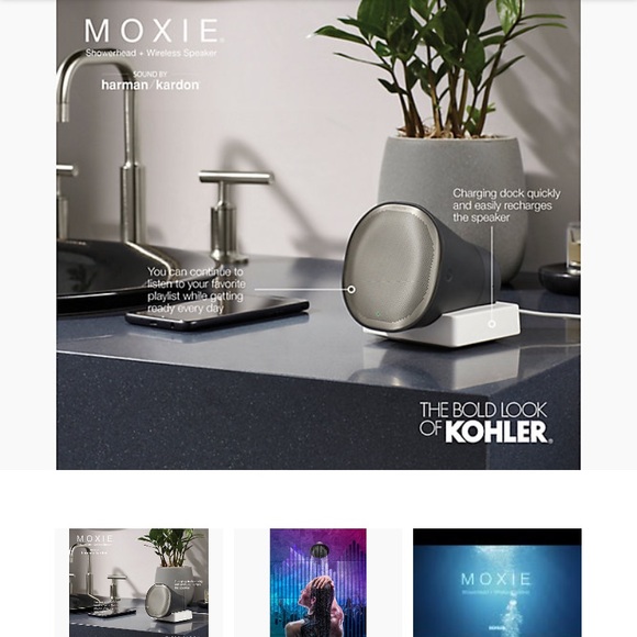 NWT KOHLER Showerhead and BLUETOOTH Speaker - Polished Chrome - Picture 12 of 16